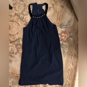 BCBG navy blue halter dress